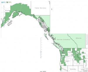 Distribution of False Azalea from USDA Plants Database